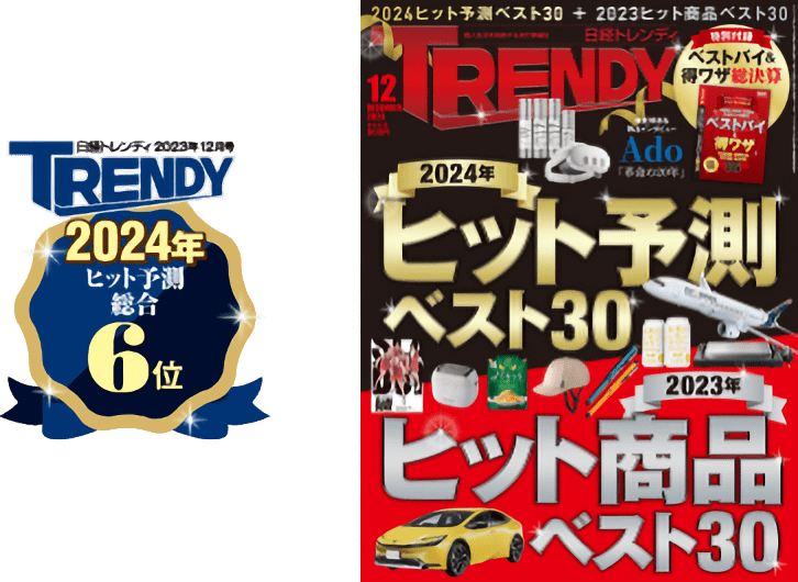 REVIEW: TRENDY 2024年ヒット予測総合6位